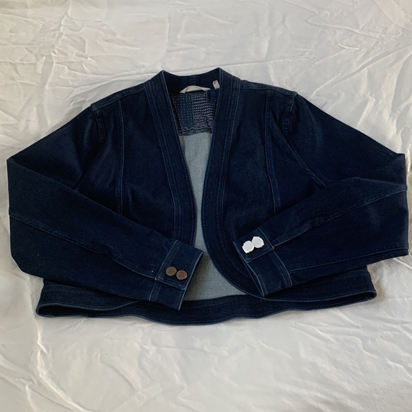 NWOT Soft Surroundings Dark Denim Jacket - Picture 2 of 7